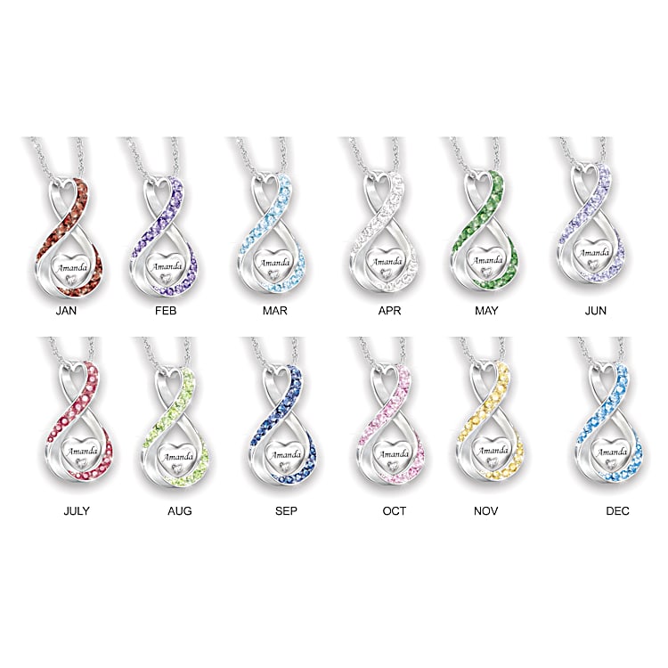 Infinity name necklace kay jewelers store
