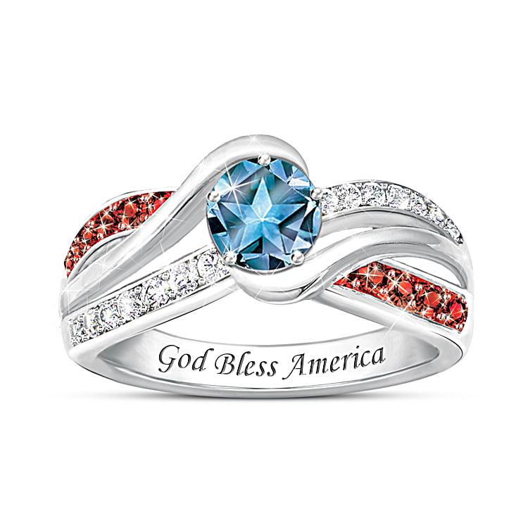 Red and blue ring hotsell