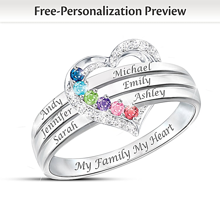 Engravable birthstone rings best sale