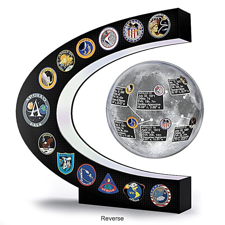 Apollo Missions Levitating Moon Sculpture