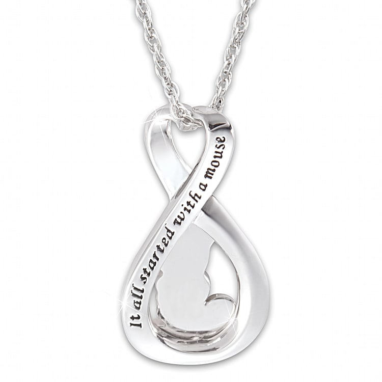 Mickey mouse infinity necklace top
