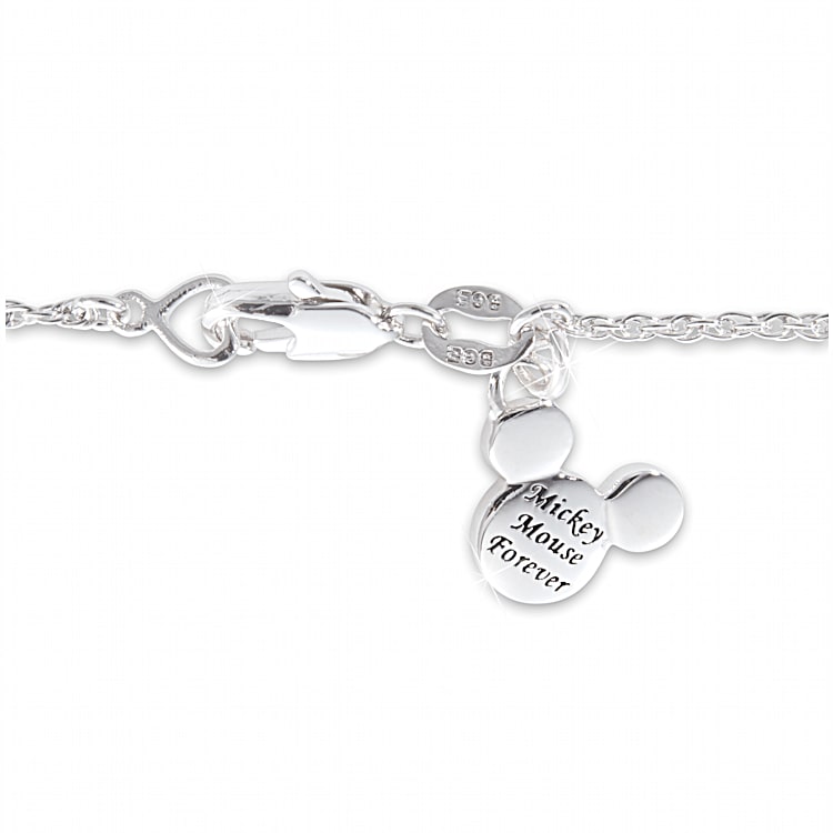 Disney Mickey Mouse Forever Womens Infinity Pendant Necklace