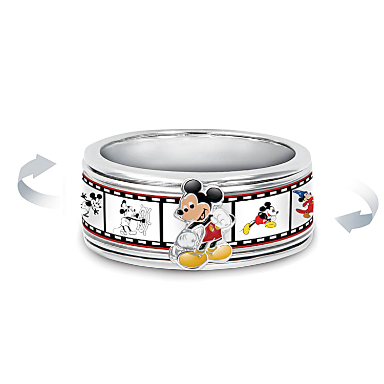 Disney Mickey Mouse Forever Womens Spinning Ring Disney Mickey Mouse Forever Womens Spinning Ring