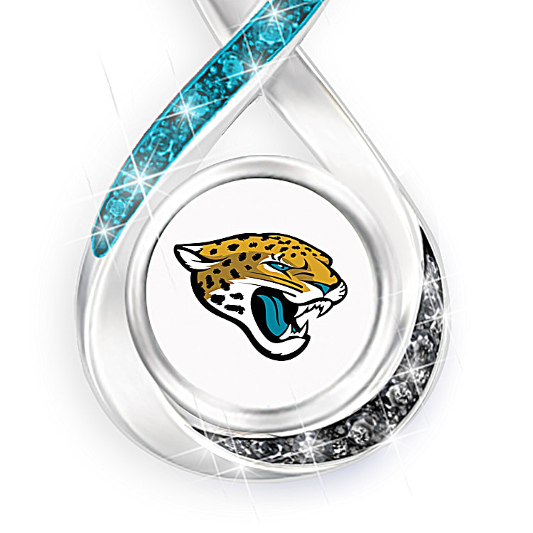 Sterling Silver Nfl Jacksonville Jaguars Tailored Necklace With 18 In.  Chain, Nfl