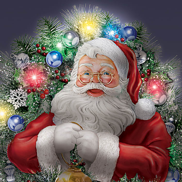 Christmas wreath with lights deals