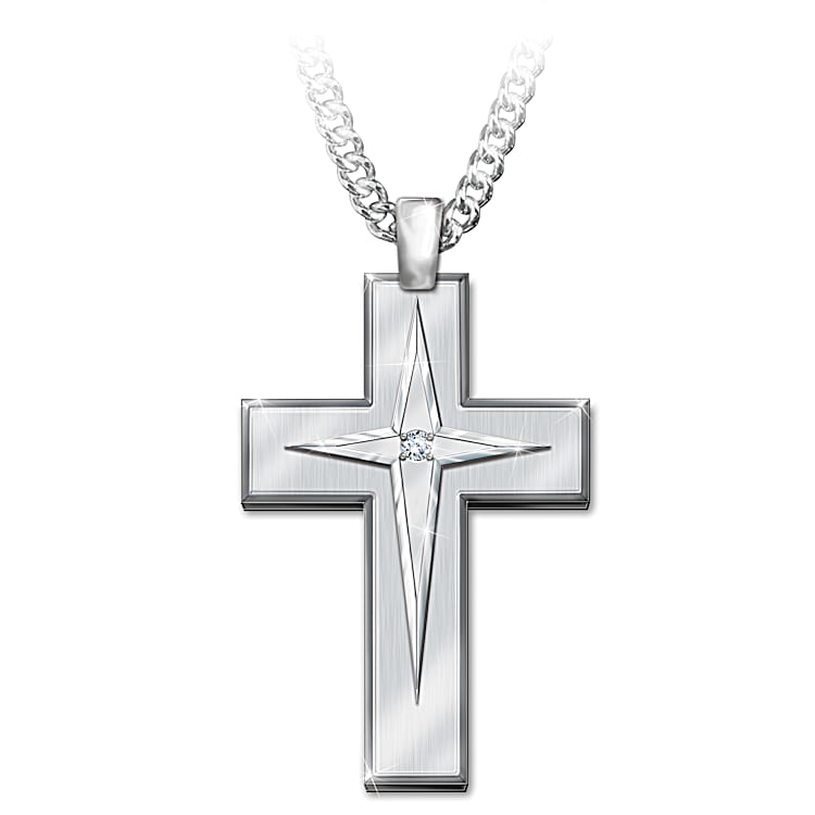 Blessed cross necklace deals