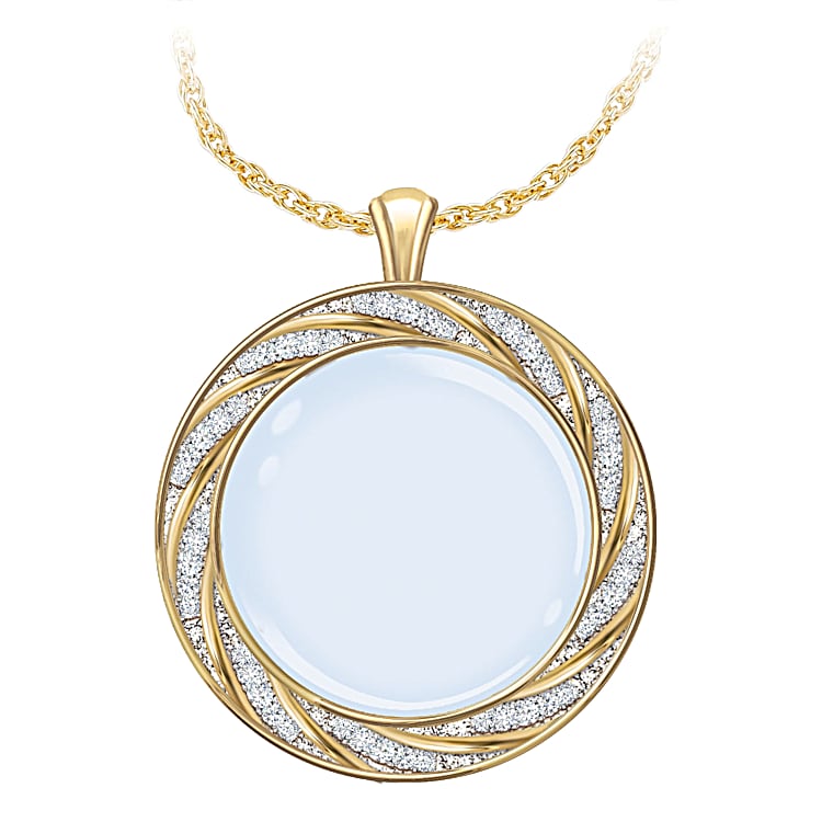 Magnifying clearance glass necklace