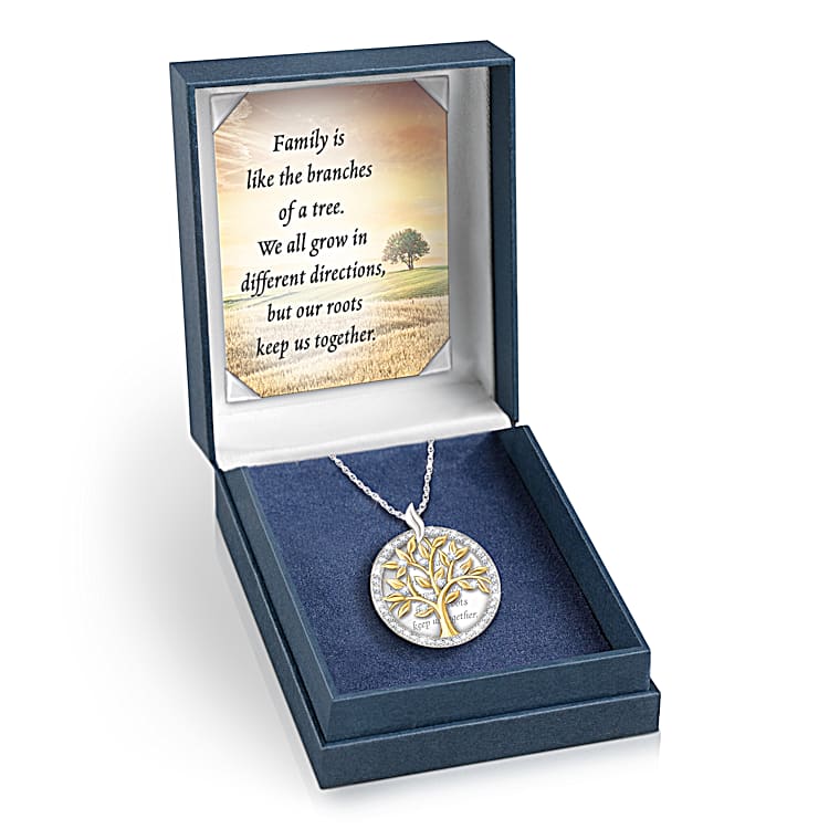 Family tree deals pendant necklace