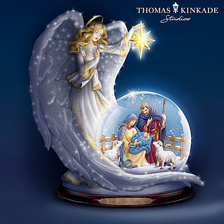 Nativity top snow globe