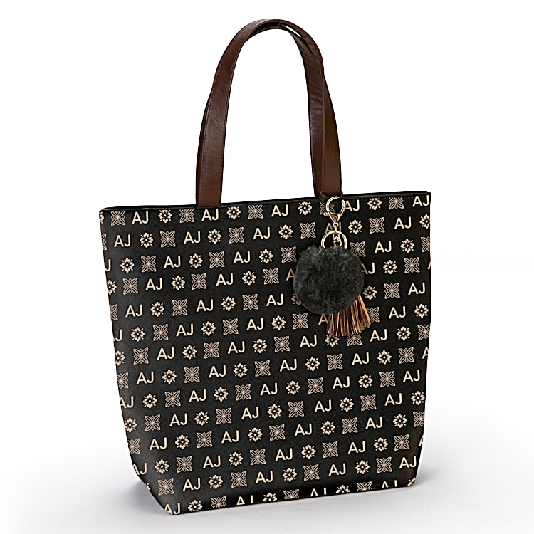 Just My Style Personalized Initials Womens Fashion Tote Bag