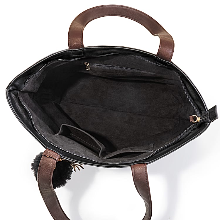 Leather bag with initials hot sale