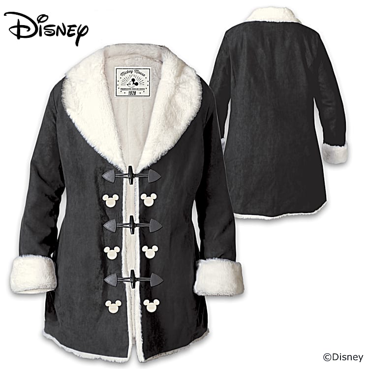Mickey mouse faux fur coat sale