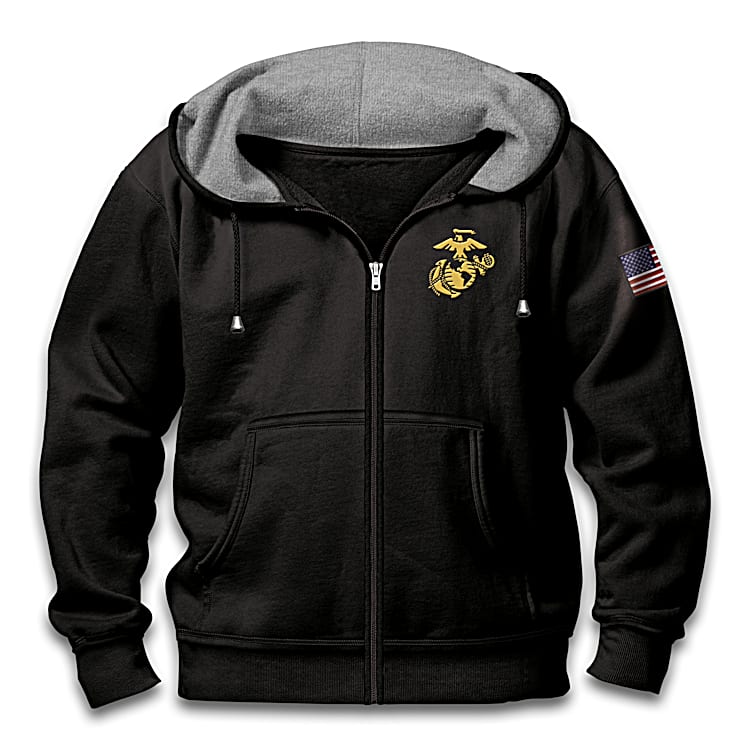 Marine corps zippered hoodie new arrivals
