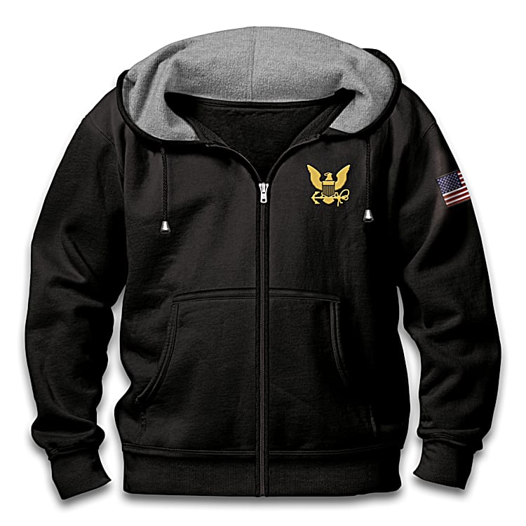Us navy zip up hoodie shop