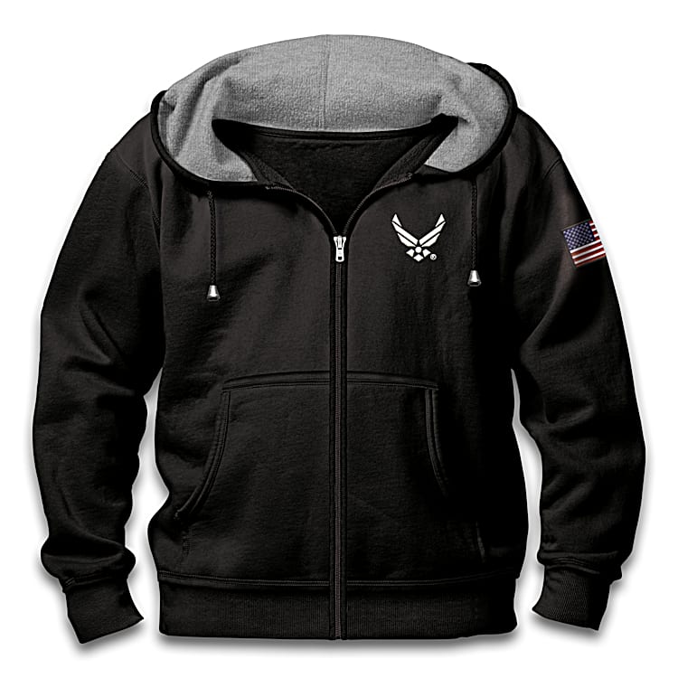 Air force zip up hoodie cheap