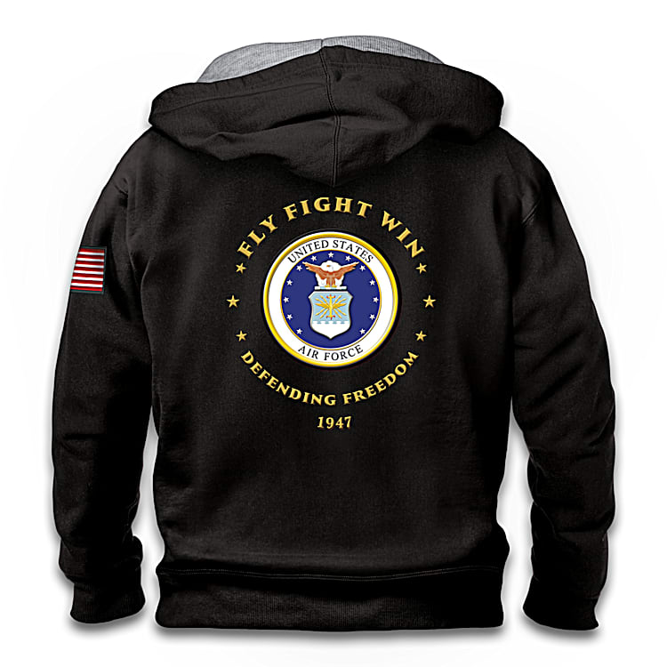 Air force embroidered sweatshirt shop