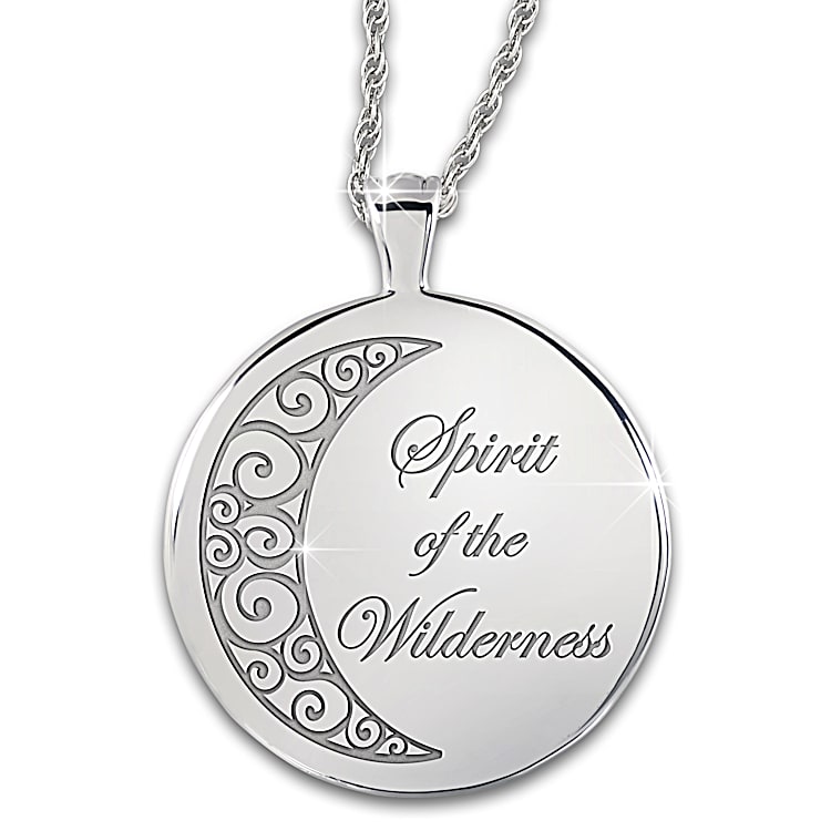 Spirit Of The Wilderness Womens Wolf Themed Glow In The Dark