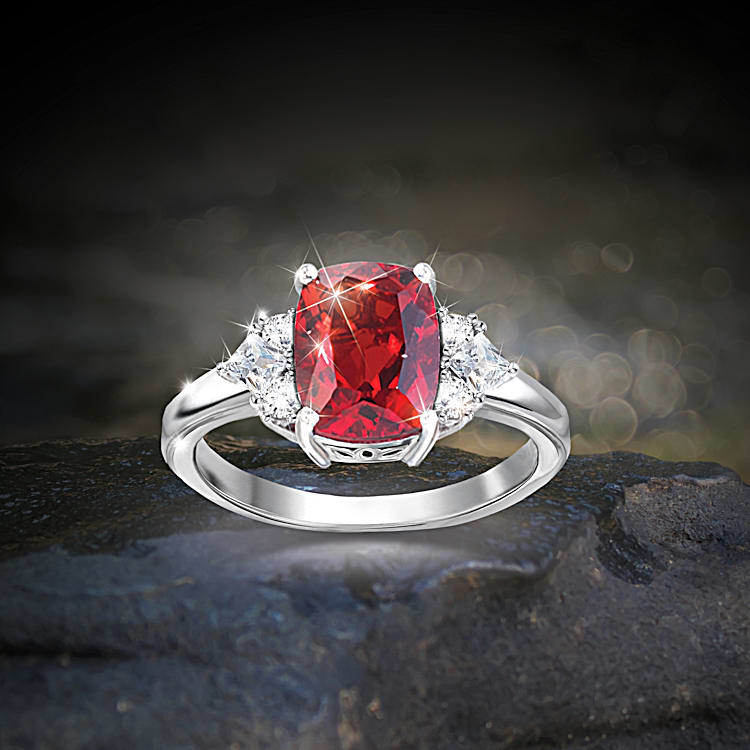 Red and white ring discount