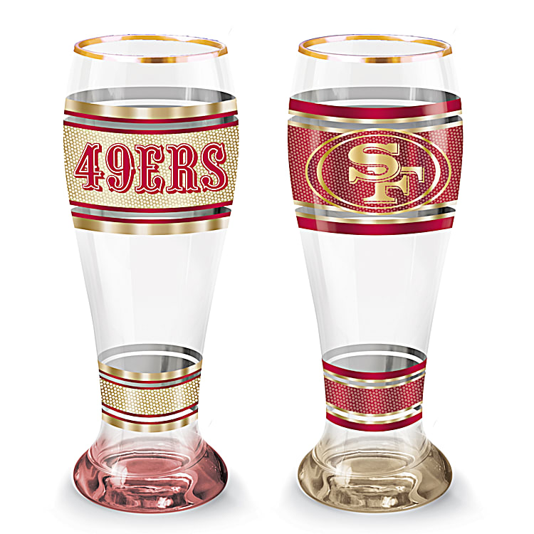 49ers glasses 2025