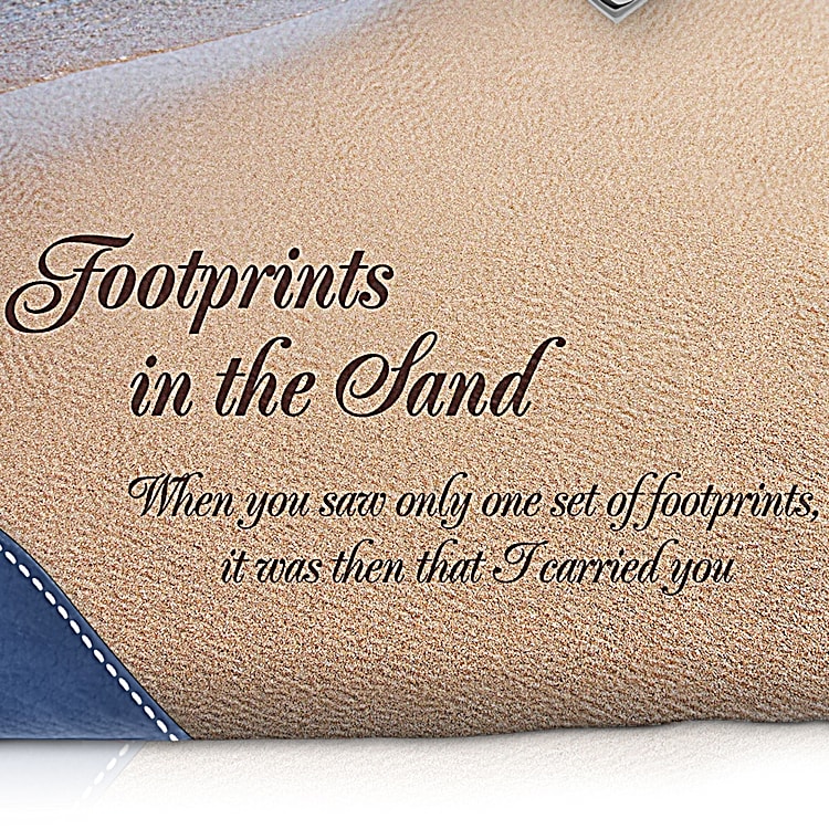Footprints in the sand purse Clearance