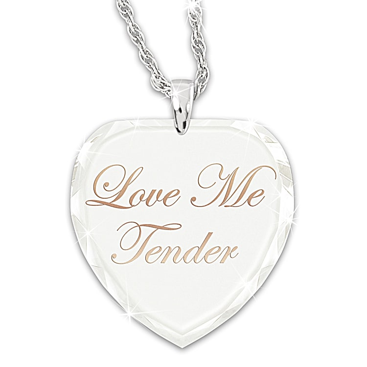 Elvis Love Me Tender Pendant Necklace