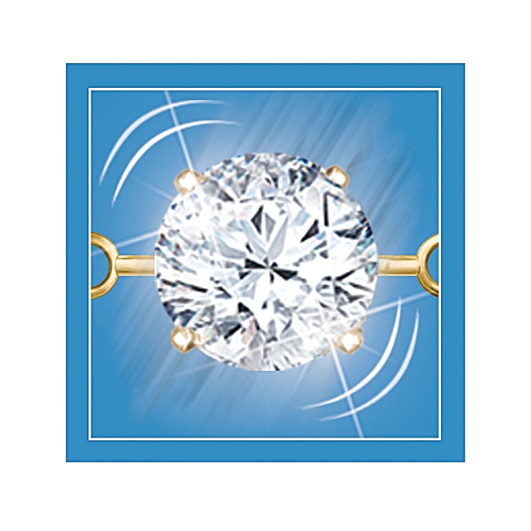 Endless Love Personalized Womens Heart-Shaped White Topaz