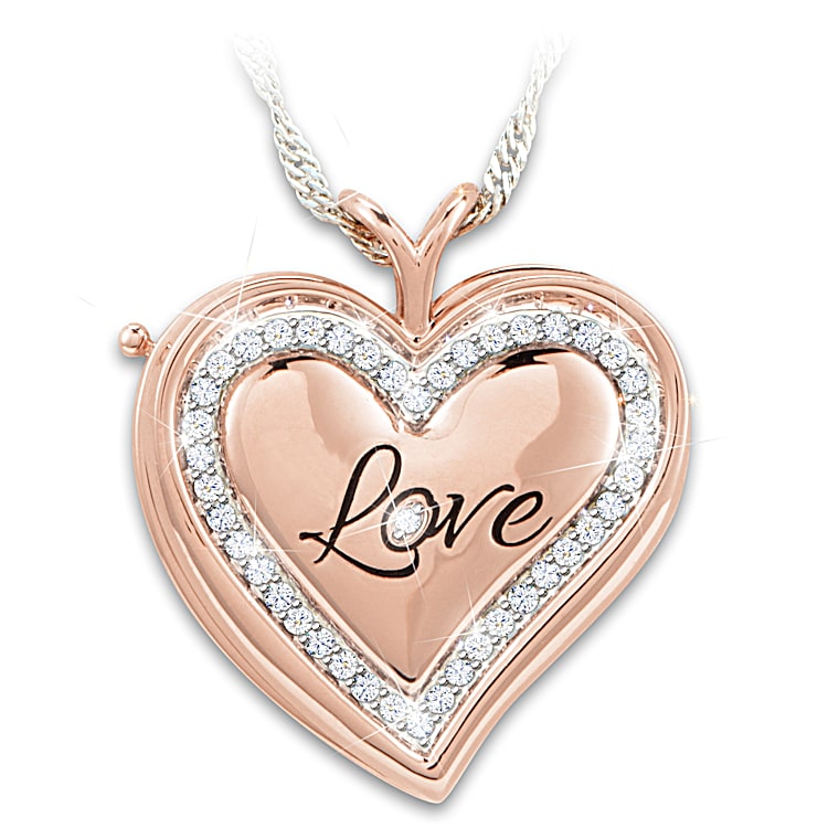 I love you reflection necklace hotsell