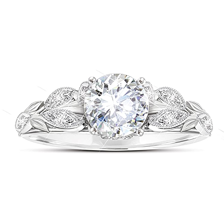 4.5 Carats Of Love Blooms Forever Personalized Ring Set