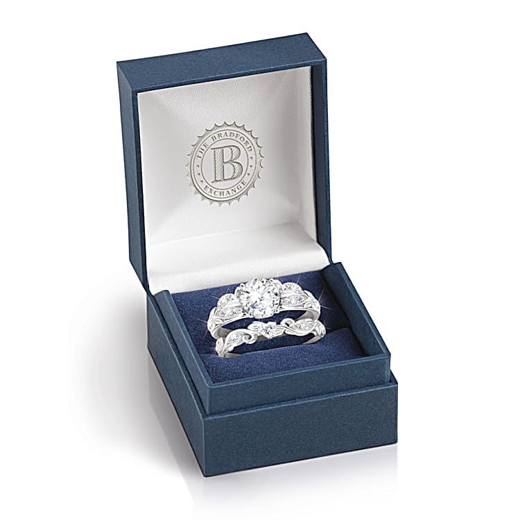 4.5 Carats Of Love Blooms Forever Personalized Ring Set