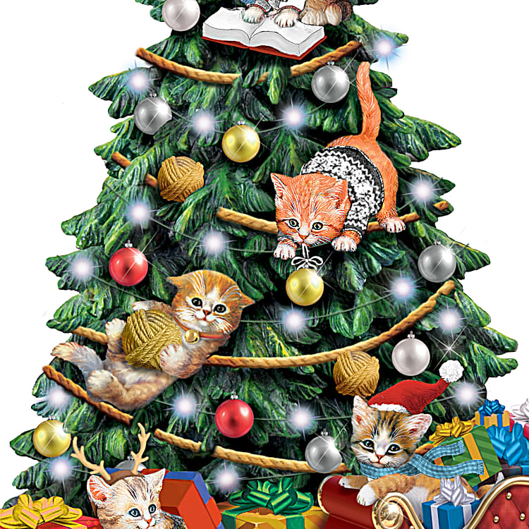 Kitten christmas tree hotsell