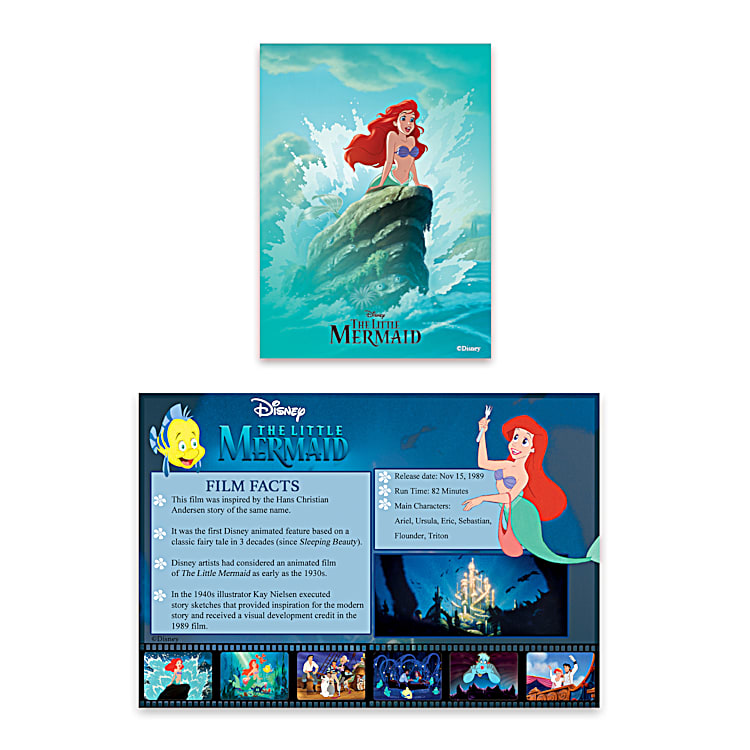 Disney The Little Mermaid Forever Ariel Womens Infinity Shaped Pendant Necklace With Crystals Seashell Charm