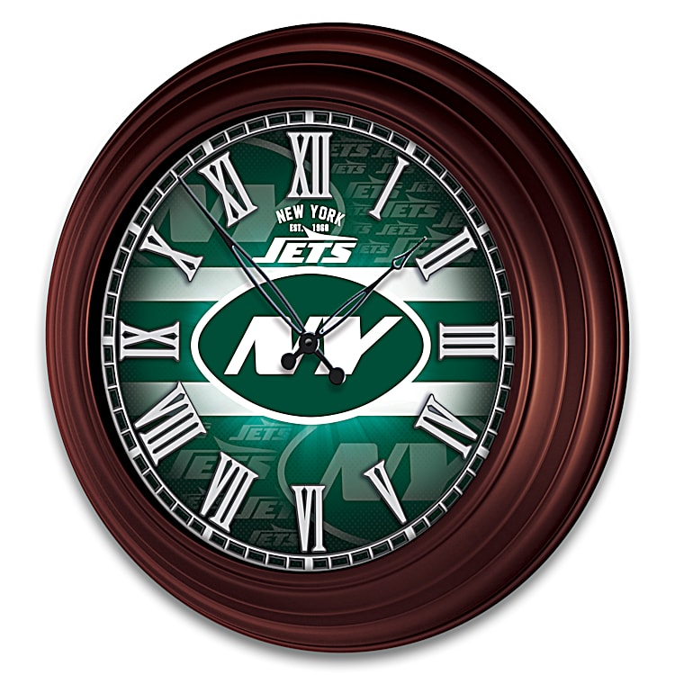 New York Jets Illuminated Atomic Wall Clock