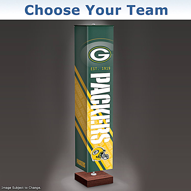 NFL Team Floor Lamp With Foot Pedal Switch