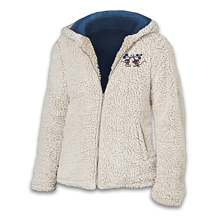 Mickey mouse sherpa jacket store