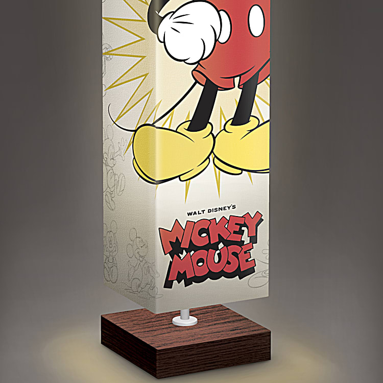 Disney Mickey Mouse Through The Years Floor Lamp With Foot Pedal