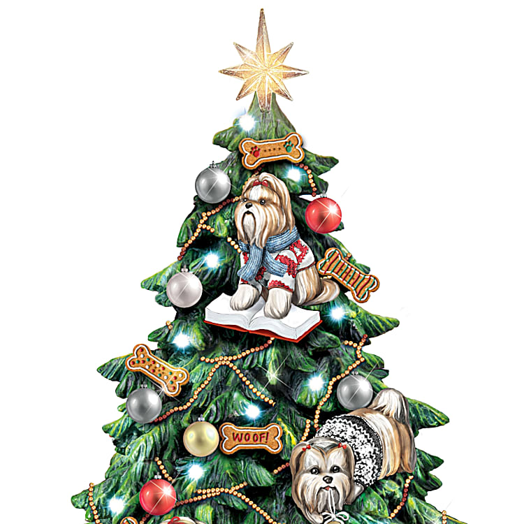 Shih Tzu Christmas Tree Topper 