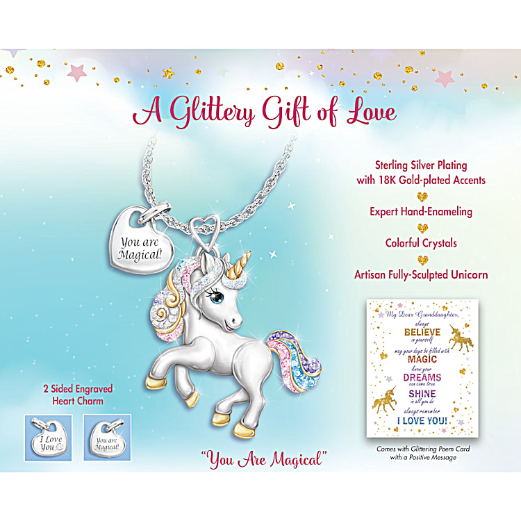 Hand Enameled You Are Magical Pendant Necklace