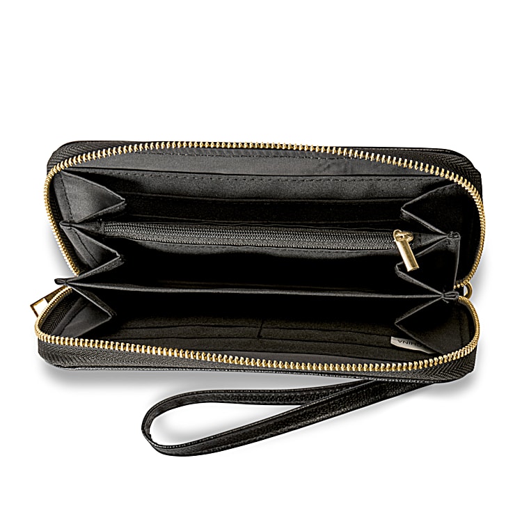 Just My Style Womens Personalized Faux Leather Clutch Wallet Just My Style Womens Personalized Faux Leather Clutch Wallet