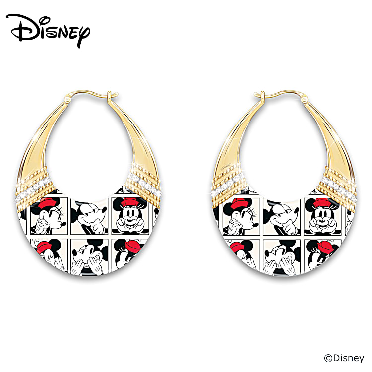 Minnie mouse hoop store earrings