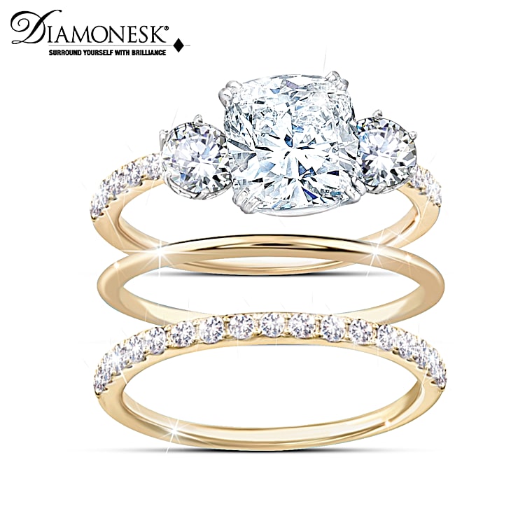 Fake diamond stackable rings sales