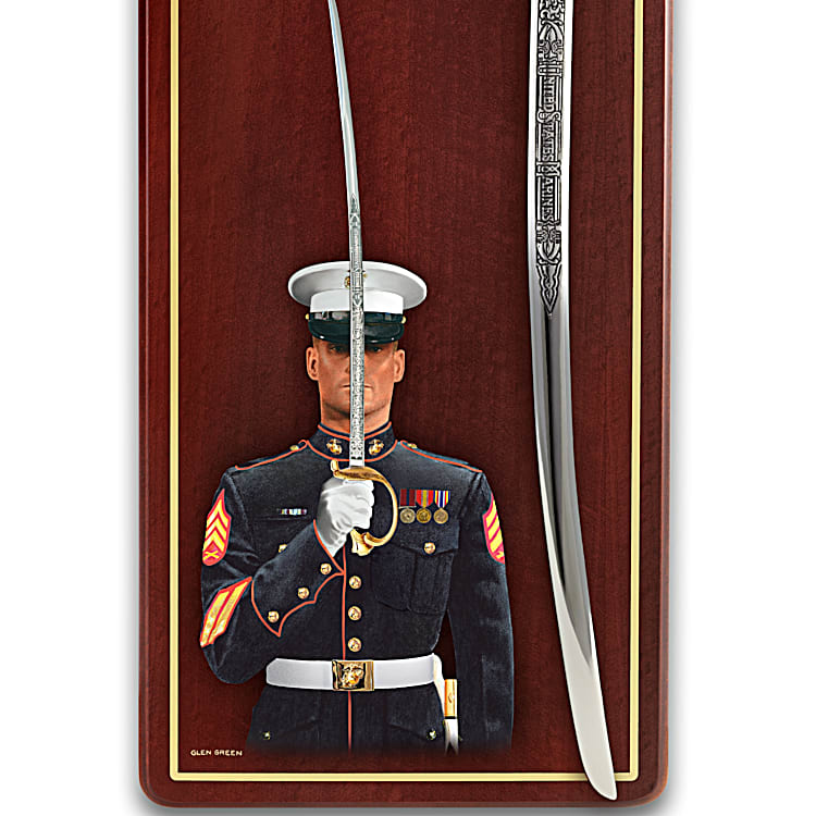 Marine Corps NCO Creed with Crossed Swords – Military XStitch Com