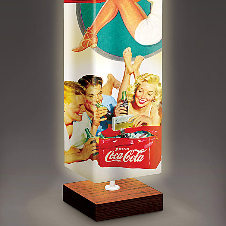 COCA-COLA Floor Lamp Featuring Beloved Vintage Inspired