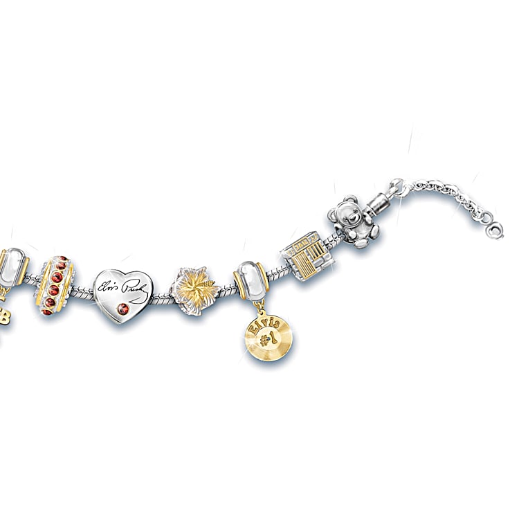 Elvis presley charm bracelet hotsell