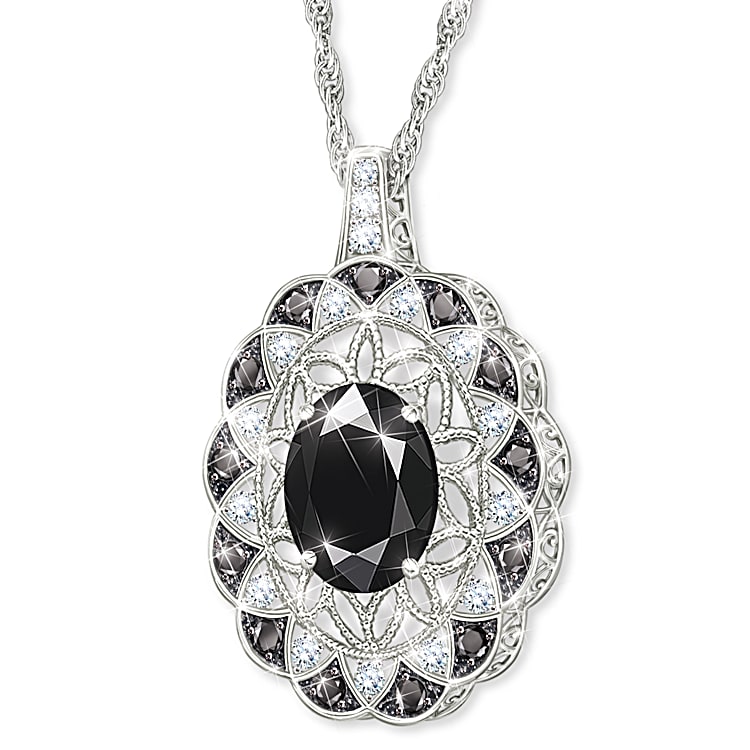 Black spinel pendant cheap