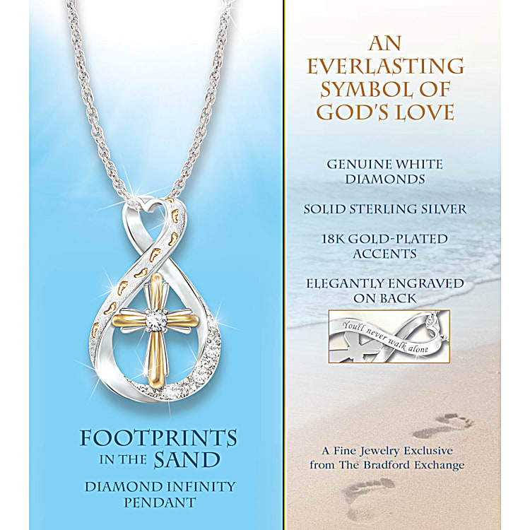 Bradford exchange mother daughter infinity necklace deals