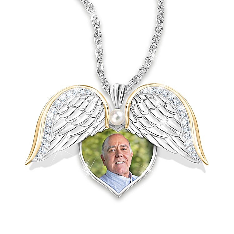 Angel locket necklace new arrivals