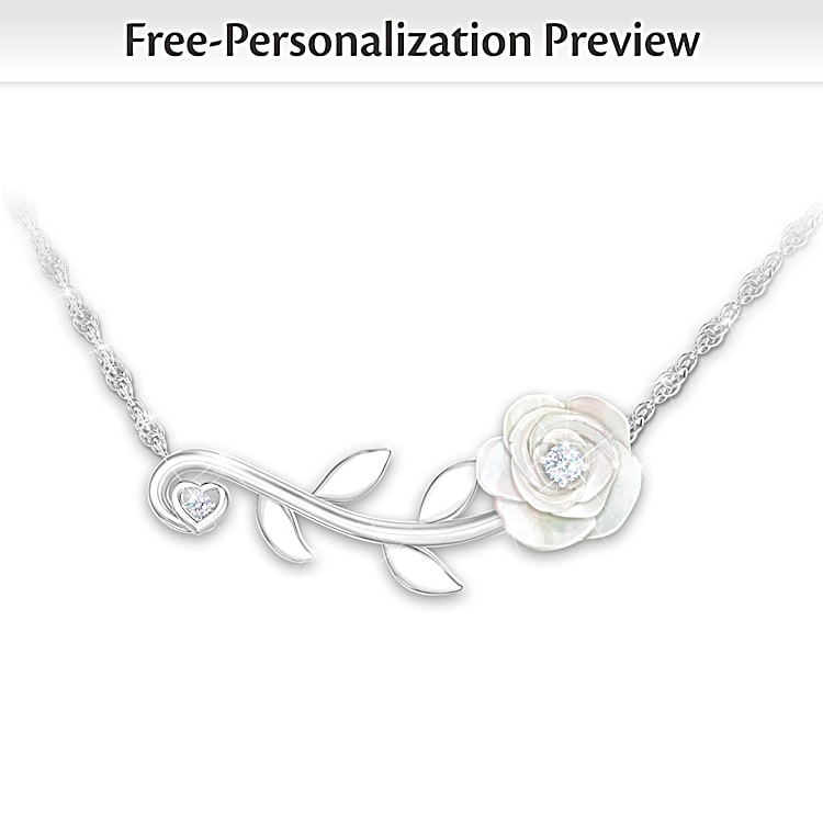 Personalized mother daughter necklace set store