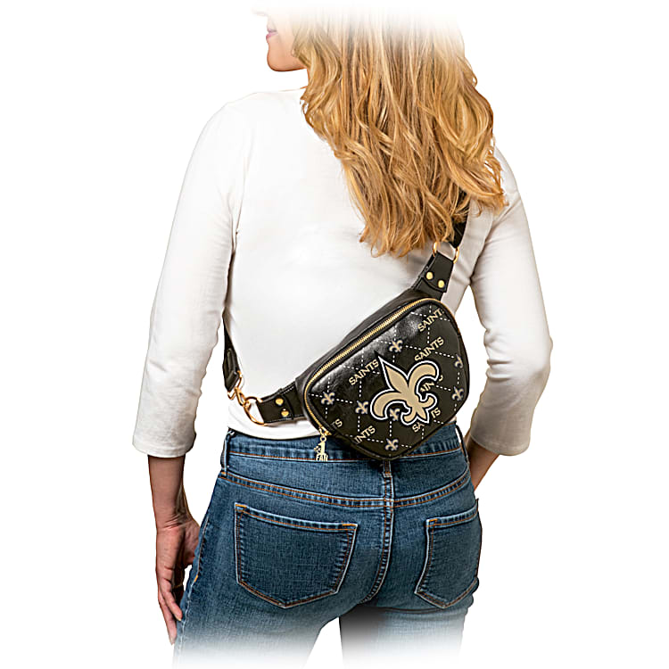 New Orleans Saints Womens NFL Belt Bag Featuring Team Logo A