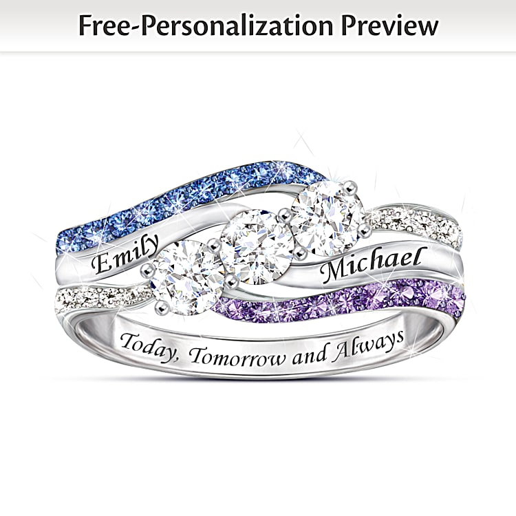 Personalized birthstone rings shop
