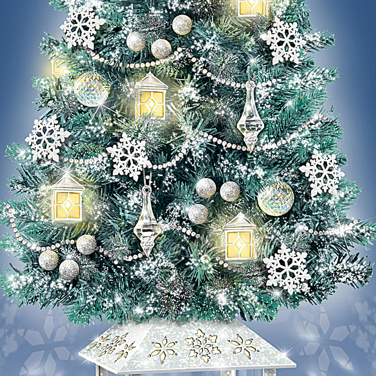 Thomas Kinkade Festival Of Lights Illuminated Tabletop